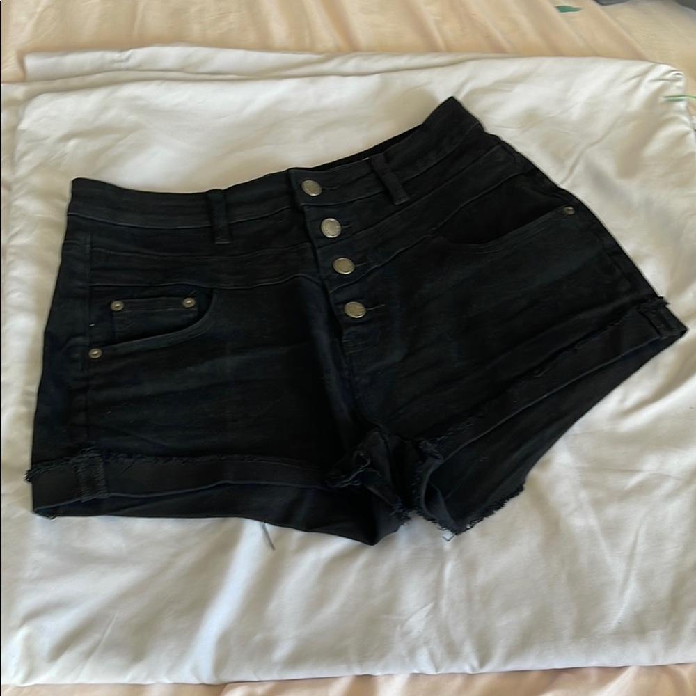 Papaya black shorts high rise jeans